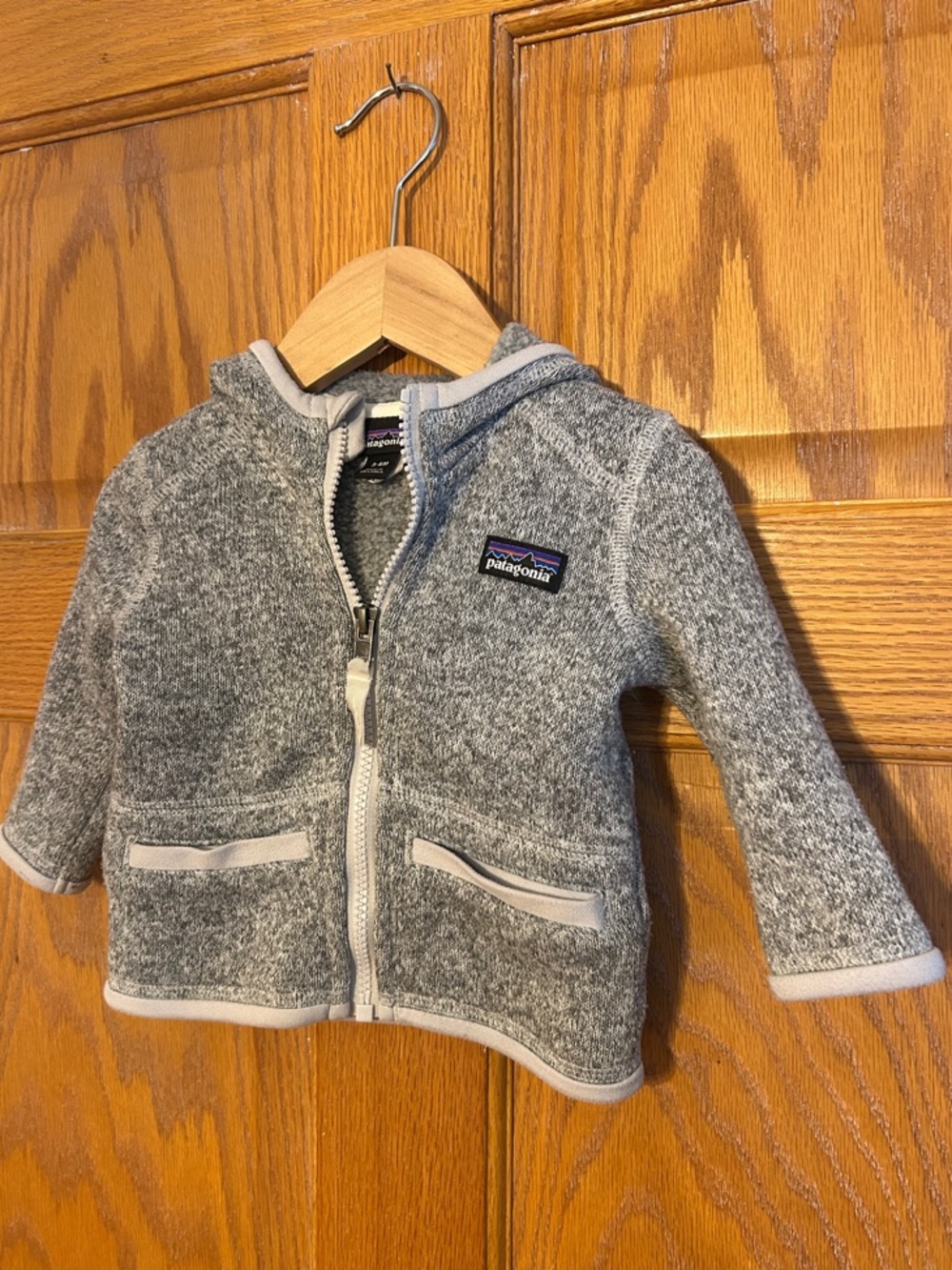 Patagonia Gray Baby Hooded Zip Jacket